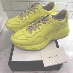 Women’s Gucci Apollo Fluo Yellow Sneaker